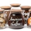 Picture of Airtight Glass jar 800 ml - Dark Brown Lid