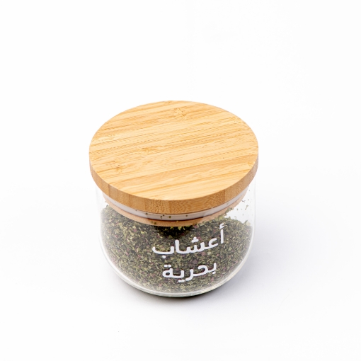 Picture of Large Curved Airtight Jar - Bamboo lid