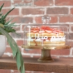 Picture of Cake Stand - Amazon Acacia wood with glass dome