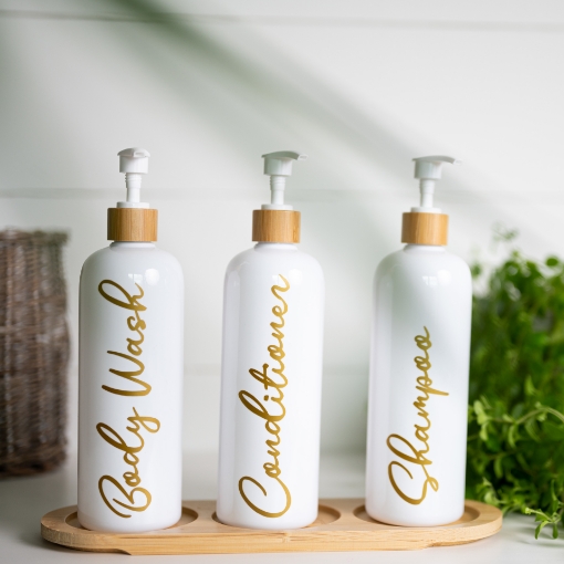 Picture of Three Dispensers set 500 ml - White