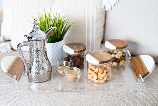 Picture of Istikana & Finjal Marble Set  without  jar - Without Tray