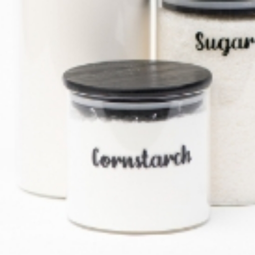 صورة جرة زجاجية ٤٥٠  ملي بغطاء أسود( ١٠ * ١٠ سم )