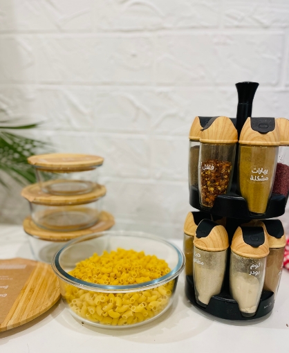 Picture of Offer Turnable 12 Jars -With one Pyrex set.