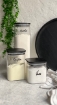 Picture of Set of Three Square Jars ( 2.2 L , 1.2 L  , 700 ml ) - Black