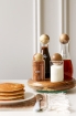 Picture of Condiments set  With Acacia Ball Lid and Acacia Wood stand