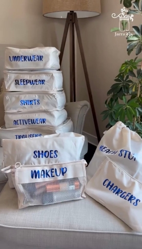 Picture of Organize Travel Bag- Beige ( 9 Pcs)