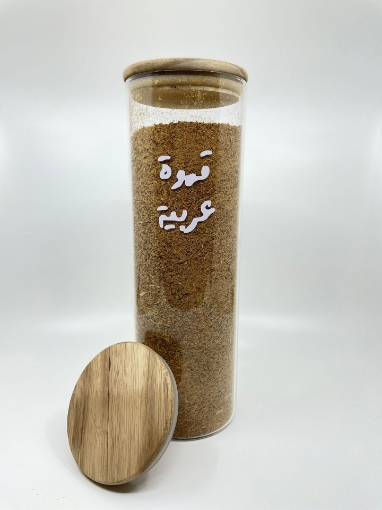 Picture of Airtight Glass jar (10 * 30) - Natural Acacia Lid