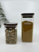 Picture of Square Airtight glass jar 250 ml - Dark