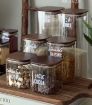 Picture of Square Pantry Set of five  -Dark  
